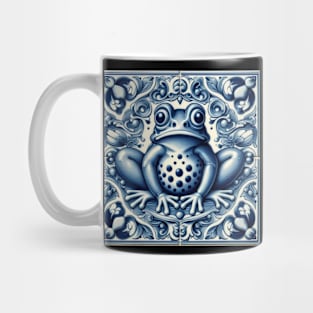 Delft Tile With Dotted Frog No.4 Mug